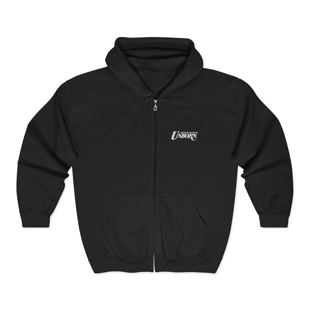 Black Script Zip-Up